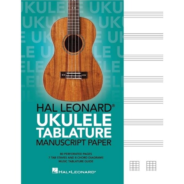 Hal Leonard Ukulele Tablature Manuscript Paper