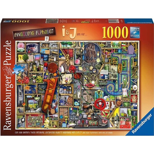 Ravensburger - Awesome Alphabet I & J Puzzle 1000 Piece