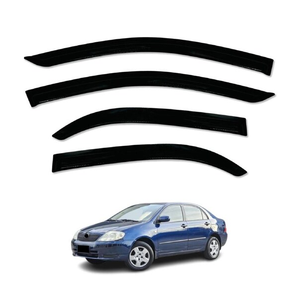 Luxury Weather Shields for Toyota Corolla Sedan 2001-2007