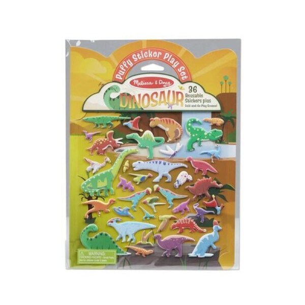 Melissa & Doug Reusable Puffy Stickers Play Set - Dinosaurs