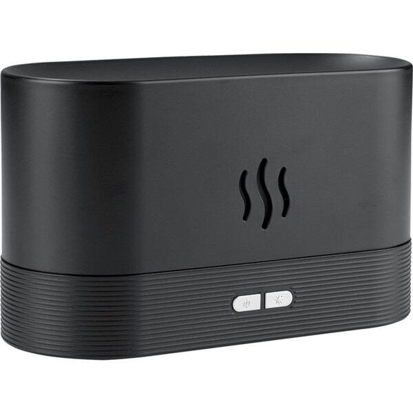 180ml Essential Oil Diffuser Flame Light Ultrasonic Aroma Mist Air Humidifier Black