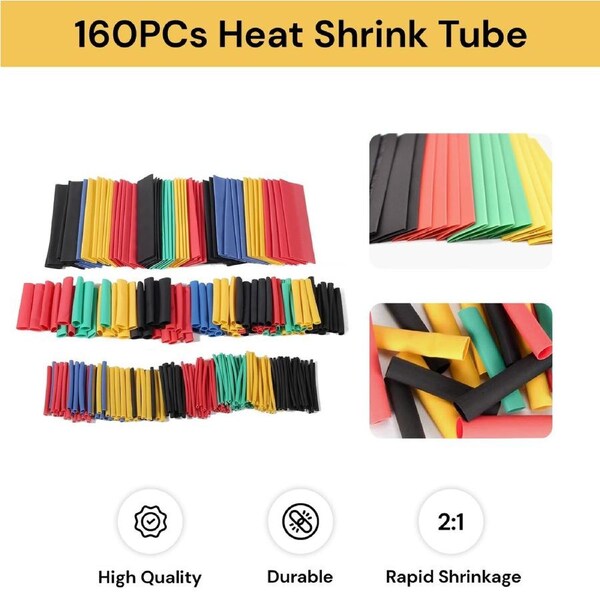 160PCs Heat Shrink Tube