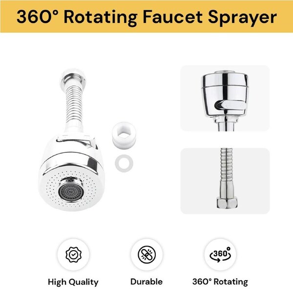 360o Rotating Faucet Sprayer
