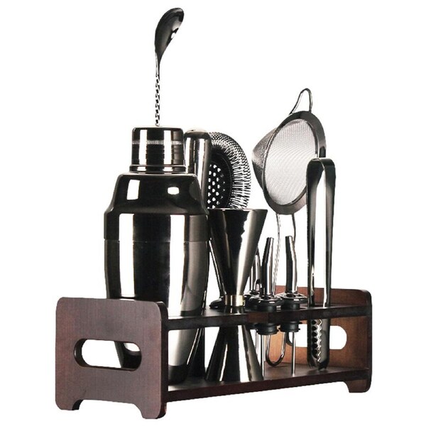Vintage Cocktail Shaker Maker Set Jigger Dining Bar Tools 12pc Kit