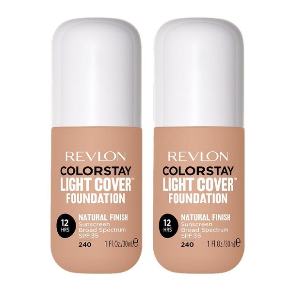 Revlon ColorStay Light Cover Foundation 30ml 240 MEDIUM BEIGE - 2 pack