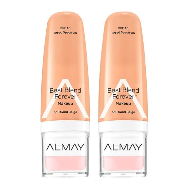 Almay Best Blend Forever Makeup 30ml 160 SAND BEIGE - 2 pack