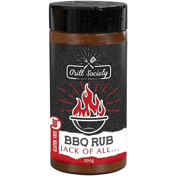Grill Society BBQ Rub Jack Of All 200g Food/Kitchen Condiment/Marinade BBQ/Meat