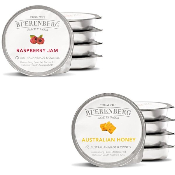 Beerenberg Mixed Jams Honey, Raspberry 14G x 240