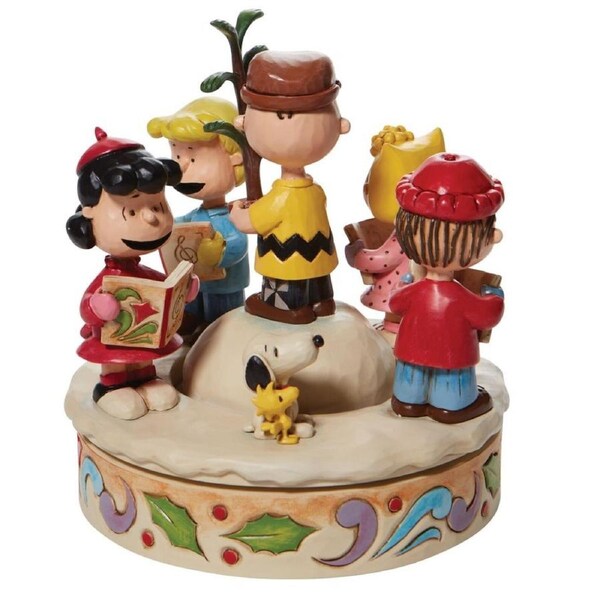 Peanuts by Jim Shore - Charlie Brown and The Peanuts Gang Caroling Figurine 16.5cm