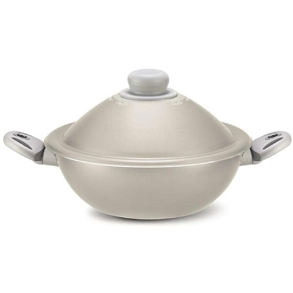 Pensofal VapSi Wok 2 Handles, Tray, Fork & Lid, Pearl White