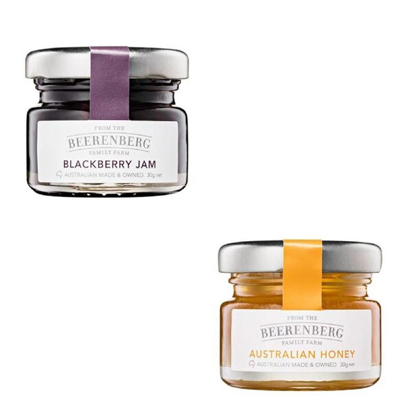 Beerenberg Mixed Jams Honey, Blackberry 30G x 120