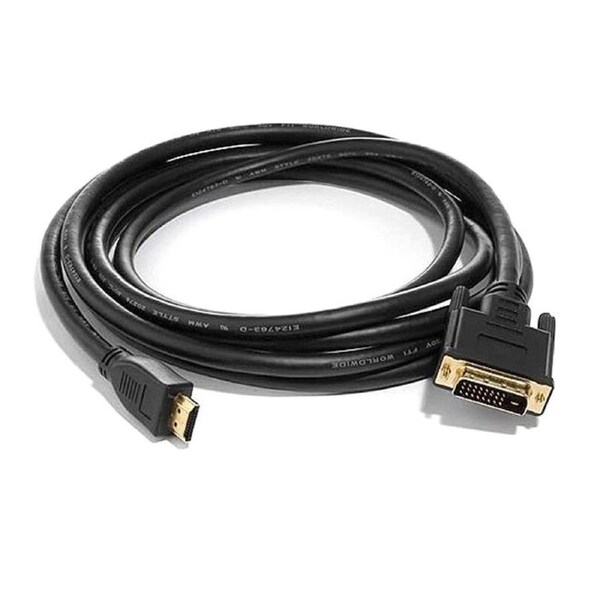 8Ware 1.8m Male HDMI to DVI-D High Speed Cable Adapter/Converter For PC Black