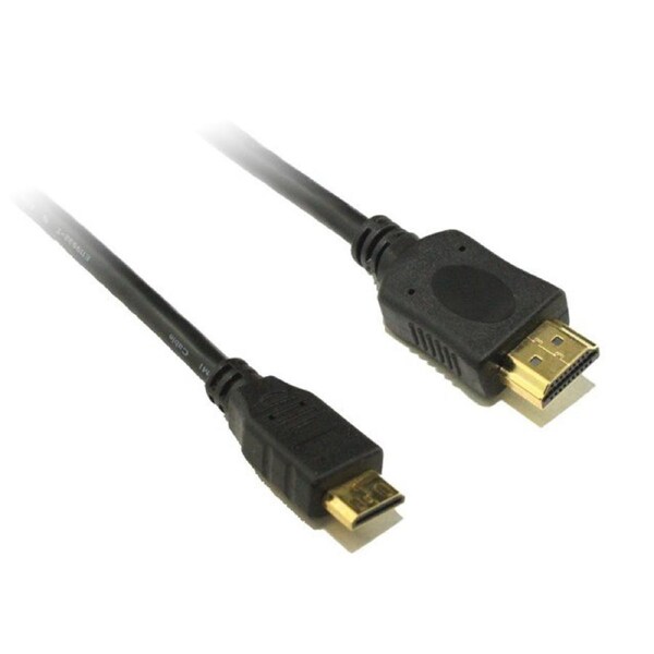 8Ware 3m Mini HDMI to High Speed Male HDMI Cable Connector For PC/Laptop Black