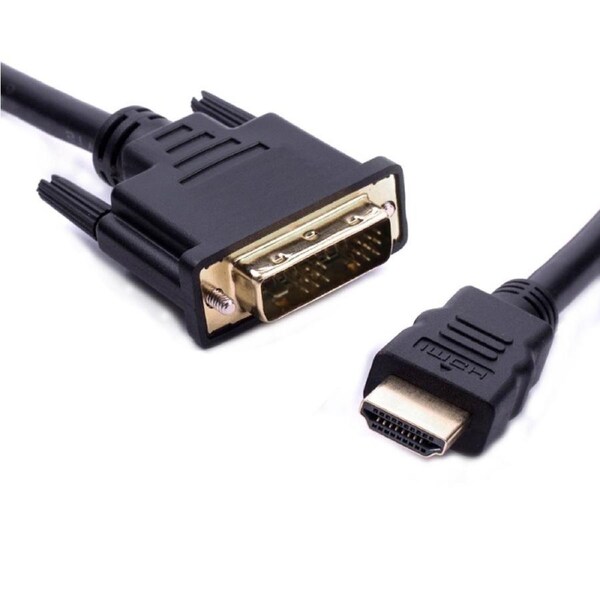8Ware 1.8m HDMI to DVI-D Male Cable High Speed Connector For Computer/PC Black