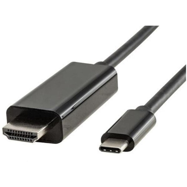 8ware 2m USB 3.1 Type C Male to HDMI Male Adapter Dispaly Converter Cable Black