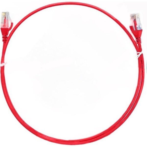 8Ware CAT6 20m Ethernet Cable RJ45 LAN Network Connector Slim Male Cord Red