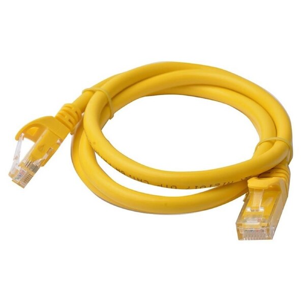 8Ware 1m Cat6a UTP Snagless Ethernet Cable LAN RJ45 Network Connector Yellow