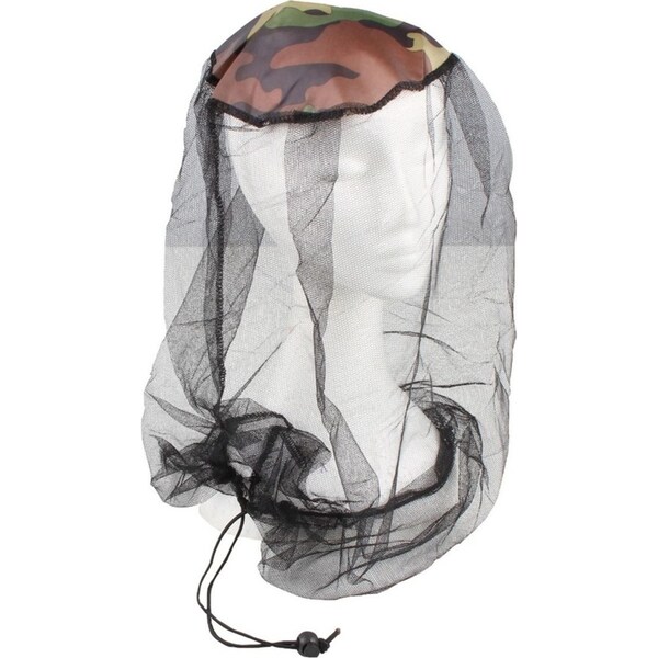 Wildtrak Mosquito Fly Protection Head Net Mesh Deluxe w/ Adjustable Drawstring