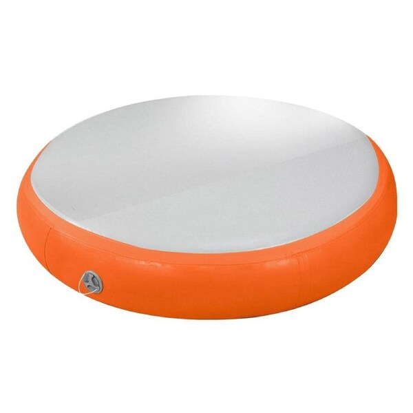 Powertrain 20cm Thick 1m Airtrack Spot Round Inflatable Gymnastics Tumbling Mat Air Track - Orange