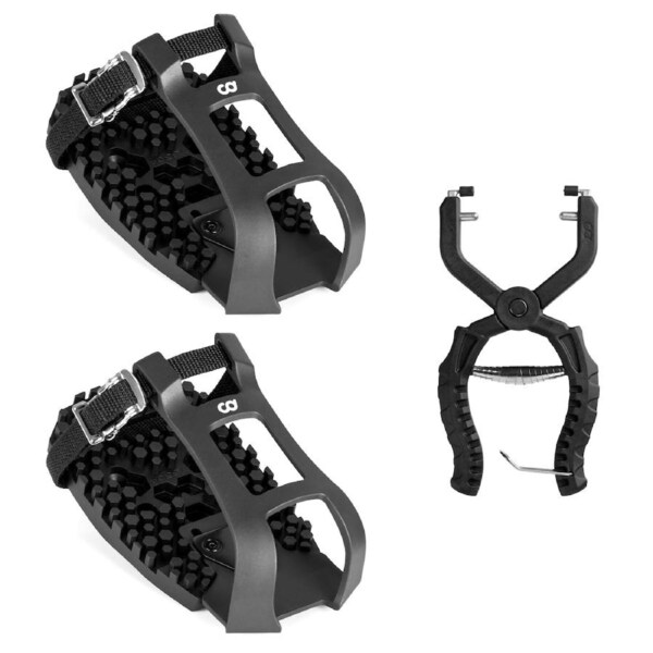CD Multi-Function Look Delta Shimano SPD & SPD-SL Compatible Toe Clip Cages with Cage Removal Tool - for Peloton & Indoor Fitness Exercise Bikes