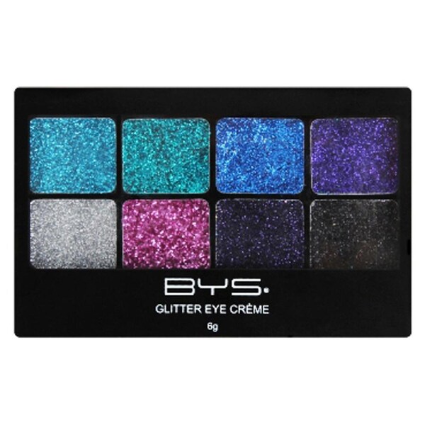BYS Glitter Creme 6g Eye Makeup/Cosmetics Face Palette LeFreak Cest Chic 8 Shade