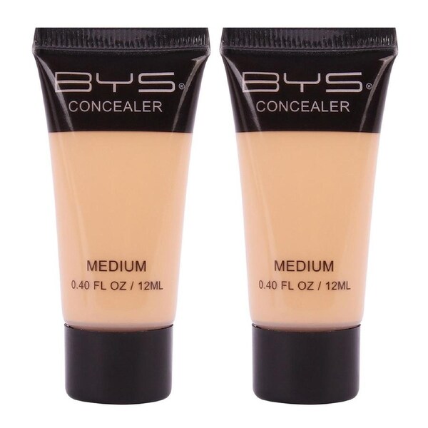 2PK BYS Concealer Tube Face Cream Cosmetic Beauty Makeup Glam Coverage Medium