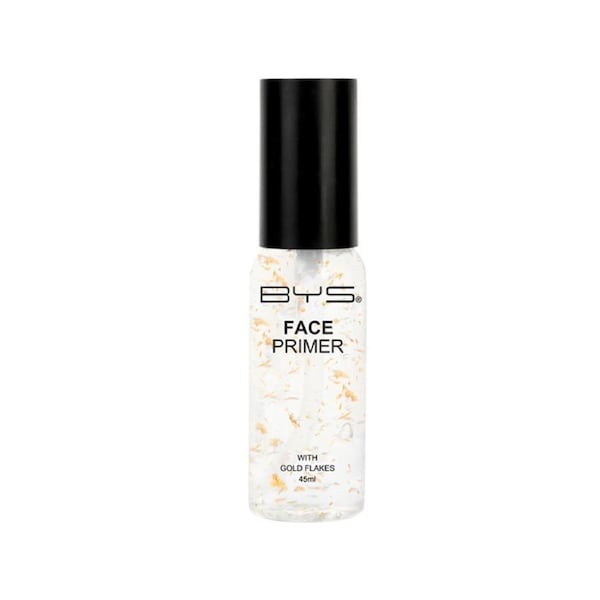 BYS Face Primer Base w/Gold Flakes Cosmetics Foundation Makeup Vitamin B3 45ml