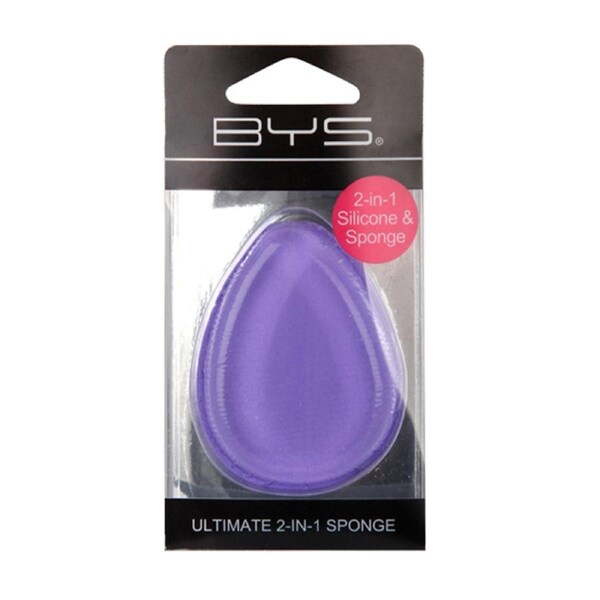 BYS Ultimate 2In1 Beauty Silicone/Sponge Makeup Cosmetic Teardrop Blender Mauve