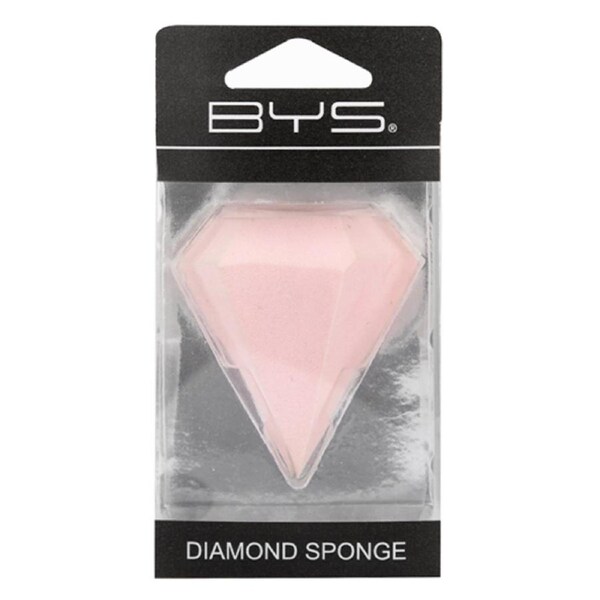 BYS Diamond Beauty/Cosmetics Makeup Blender Applicator Bake Smooth Sponge Pink