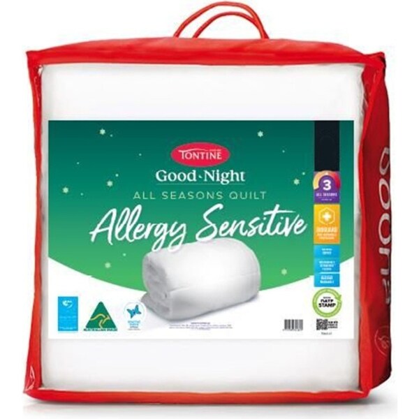 Tontine King Bed Good Night Allergy Sensitive All Seasons Bedding Quilt/Doona
