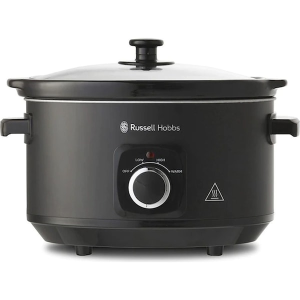 Russell Hobbs RHSC4A Electric 4L Slow Cooker/Ceramic Bowl Pot w/ Lid Matte Black