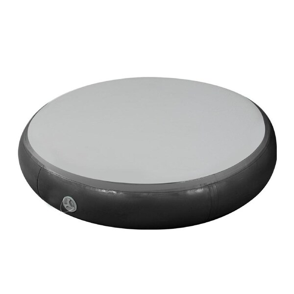 Powertrain 20cm Thick 1m Airtrack Spot Round Inflatable Gymnastics Tumbling Mat Air Track - Black