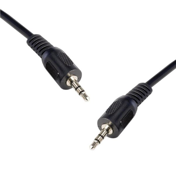 8Ware 2m Cable Male Stereo 3.5mm Audio Splitter Jack/Connector Plug For PC BLK