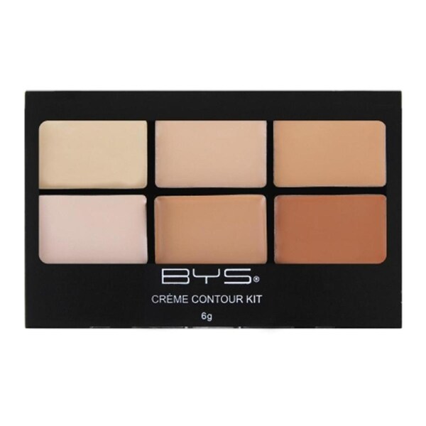 BYS Creme Contour Is Key Creamy Palette 6g Highlight Makeup Cosmetic w/ 6 Shades