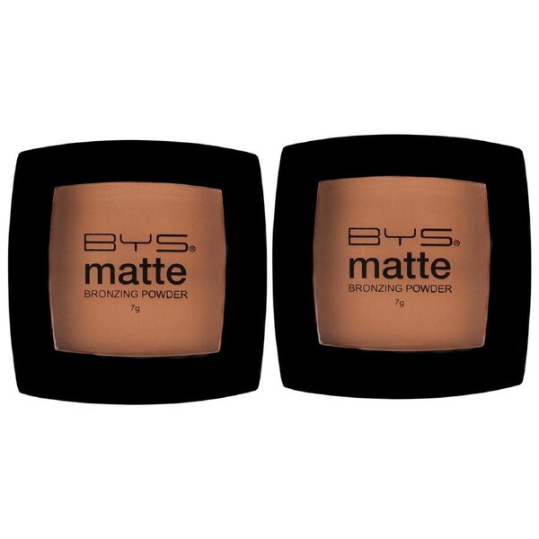 2x BYS 7g Matte Bronzing Powder Silky Smooth Velvet Face/Cheek Makeup Cosmetics