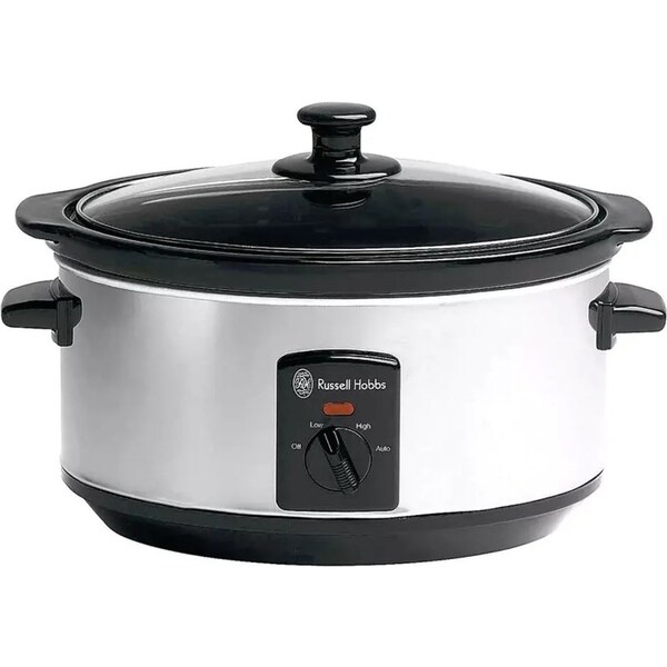 Russell Hobbs 4443BSS Electric 3.5L Slow Cooker Pot/Ceramic Bowl Stainless Steel