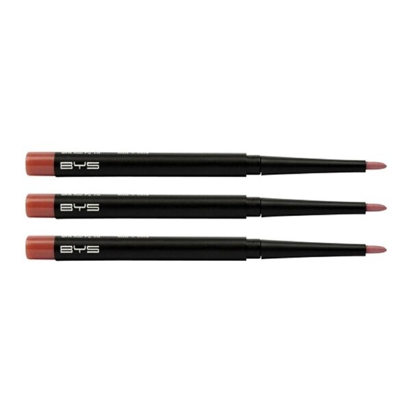 3PK BYS Automatic Matte Lip Liner Pencil Precise Face Beauty Makeup First Kiss