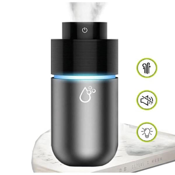 OTHER HUD-305E Portable Humidifier 200ml 7 colours LED light reduce dust unpleasant smell moisturize air 6H spray time quiet easy clean USB power