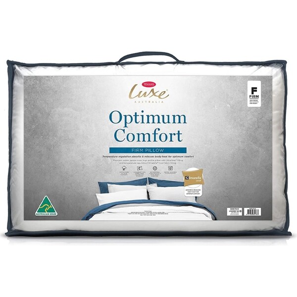 Tontine Luxe Optimum Comfort Anti-Microbial Sleeping Support Pillow Firm Profile