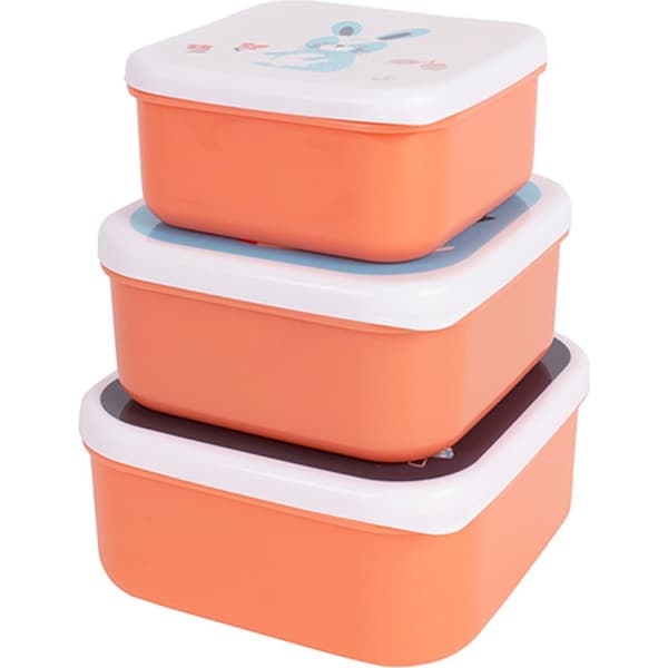 3pc Ladelle Woodland 250ml/400ml/600ml Container Food/Snack Lunch Storage Set