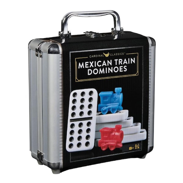 Mexican Train Dominoes In Aluminium Carry Case