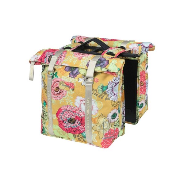 Basil Bloom Field Double Pannier Bag MIK 28-35L Yellow - Yellow