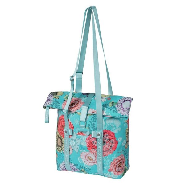Basil Bloom Field Bicycle Shopper Bag 15-20L Blue - Blue