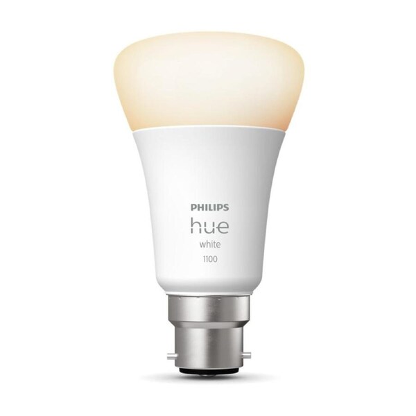 Philips Hue 9.5W LED A60 Wireless B22 Soft White Light Bulb w/Bluetooth 110mm