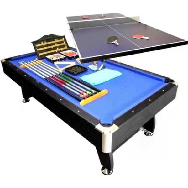 8FT Pool Table Billiards Snooker Table 25mm Table Top With 19mm Full Size Table Tennis Top