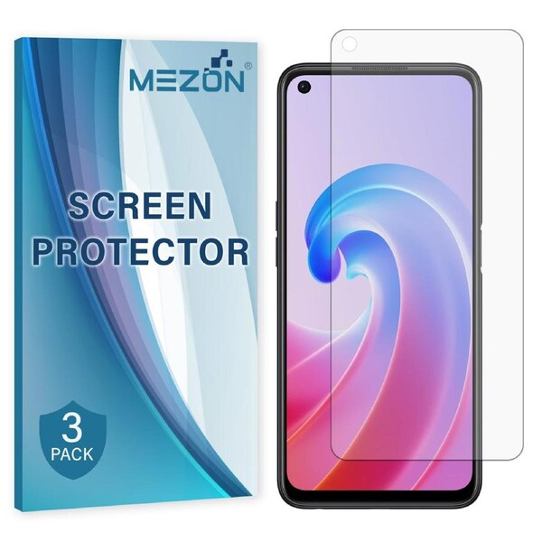 [3 Pack] OPPO A96 Anti-Glare Matte Screen Protector Film by MEZON – Case Friendly, Shock Absorption (OPPO A96, Matte) – FREE EXPRESS