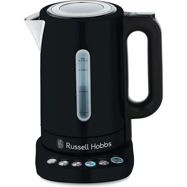 Russell Hobbs RHK510BLK Electric Addison 1.7L Digital Water Kettle SS Matte BLK