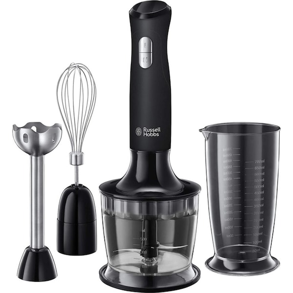 Russell Hobbs RHSM5BLK Desire 3-in-1 Hand Blender 500W Mixer/Whisk Matte Black
