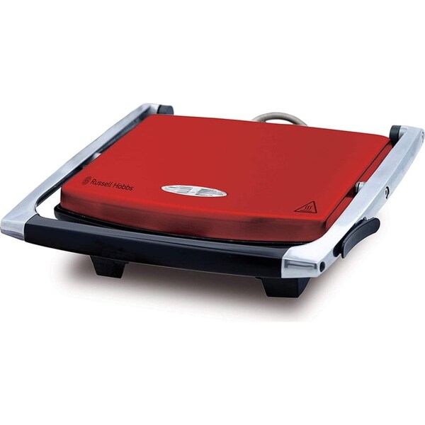 Russell Hobbs RHSP801REDE Non-Stick Electric 2100W 4-Slice Sandwich Press Red