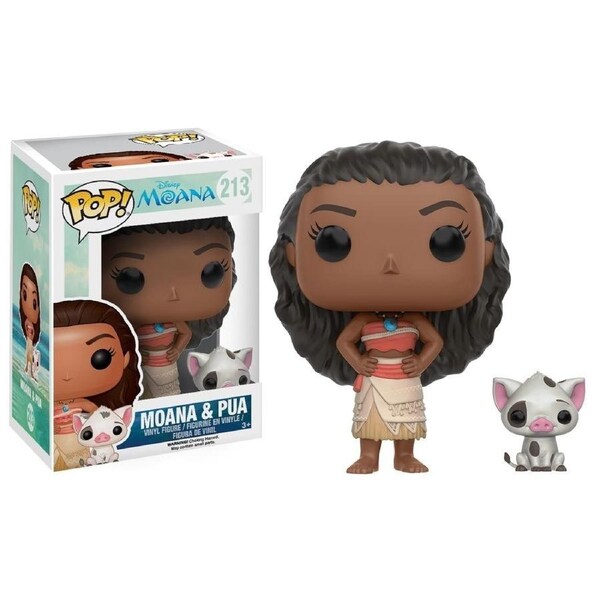 Pop! Funko 10cm Vinyl Figurine Moana Moana & Pua #213 Collectable Kids Toy 3y+